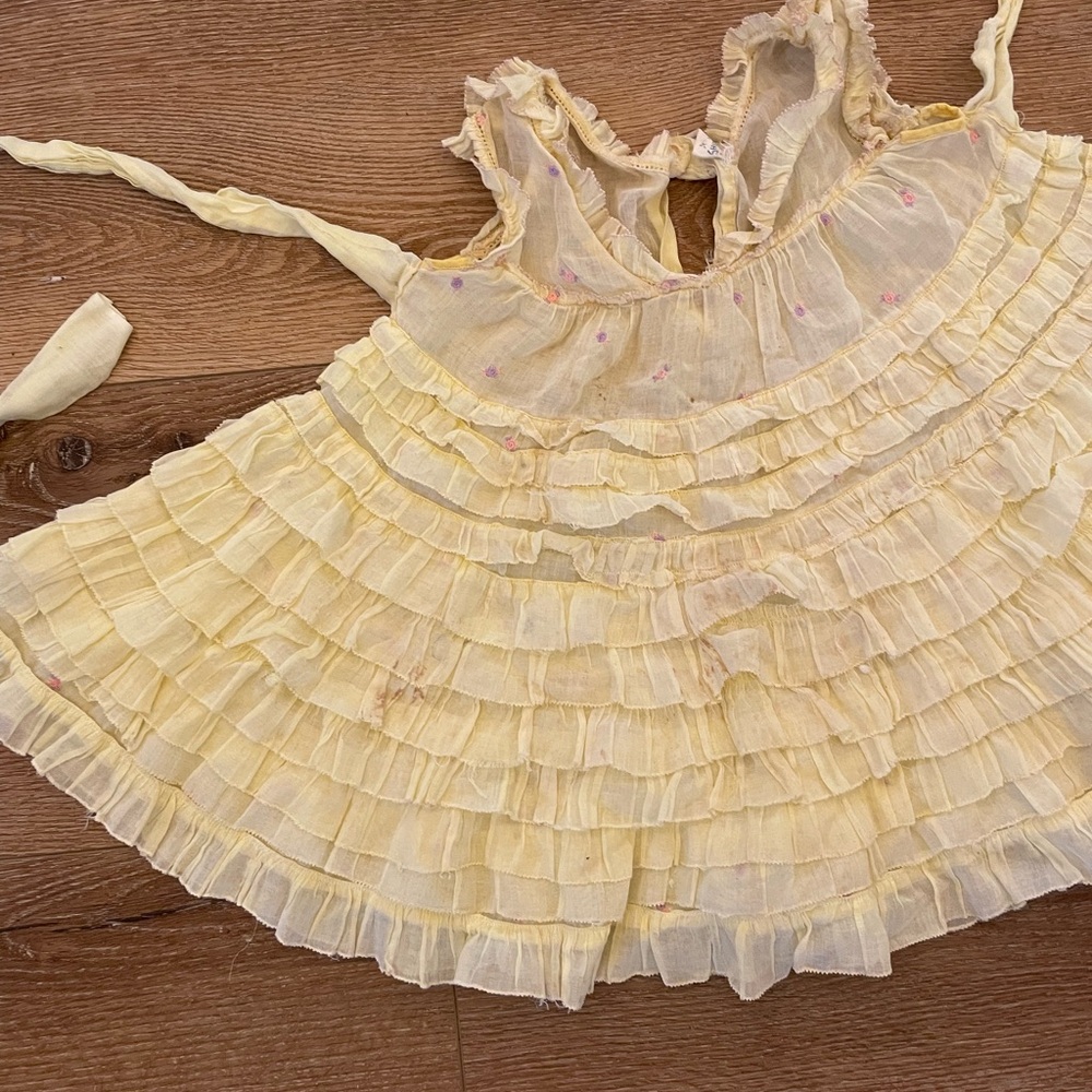 Authentic Shirley Temple toddler by Nannette dainty ruffle and floral dress